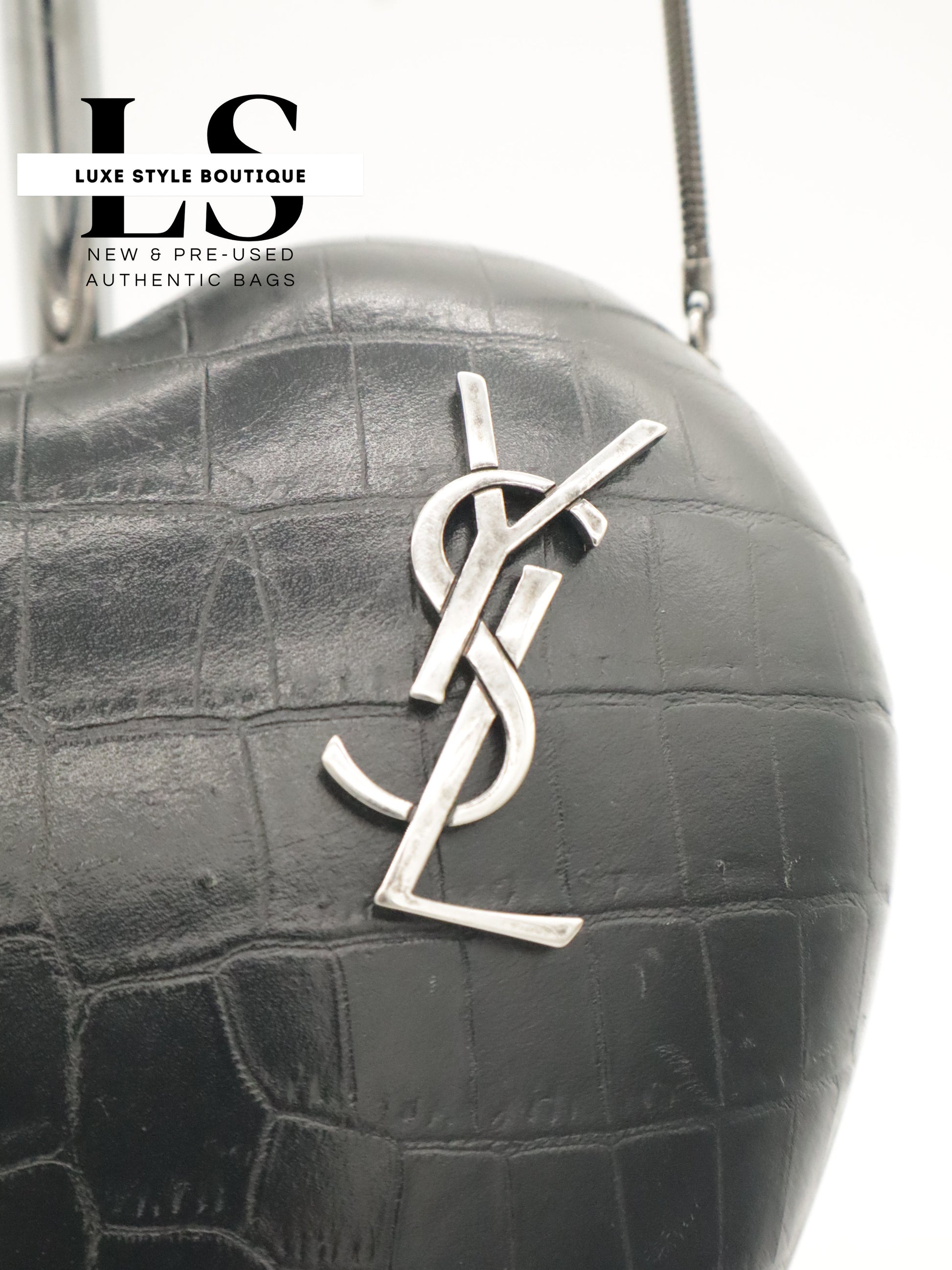YSL Leather "Love Box" Crossbody Bag