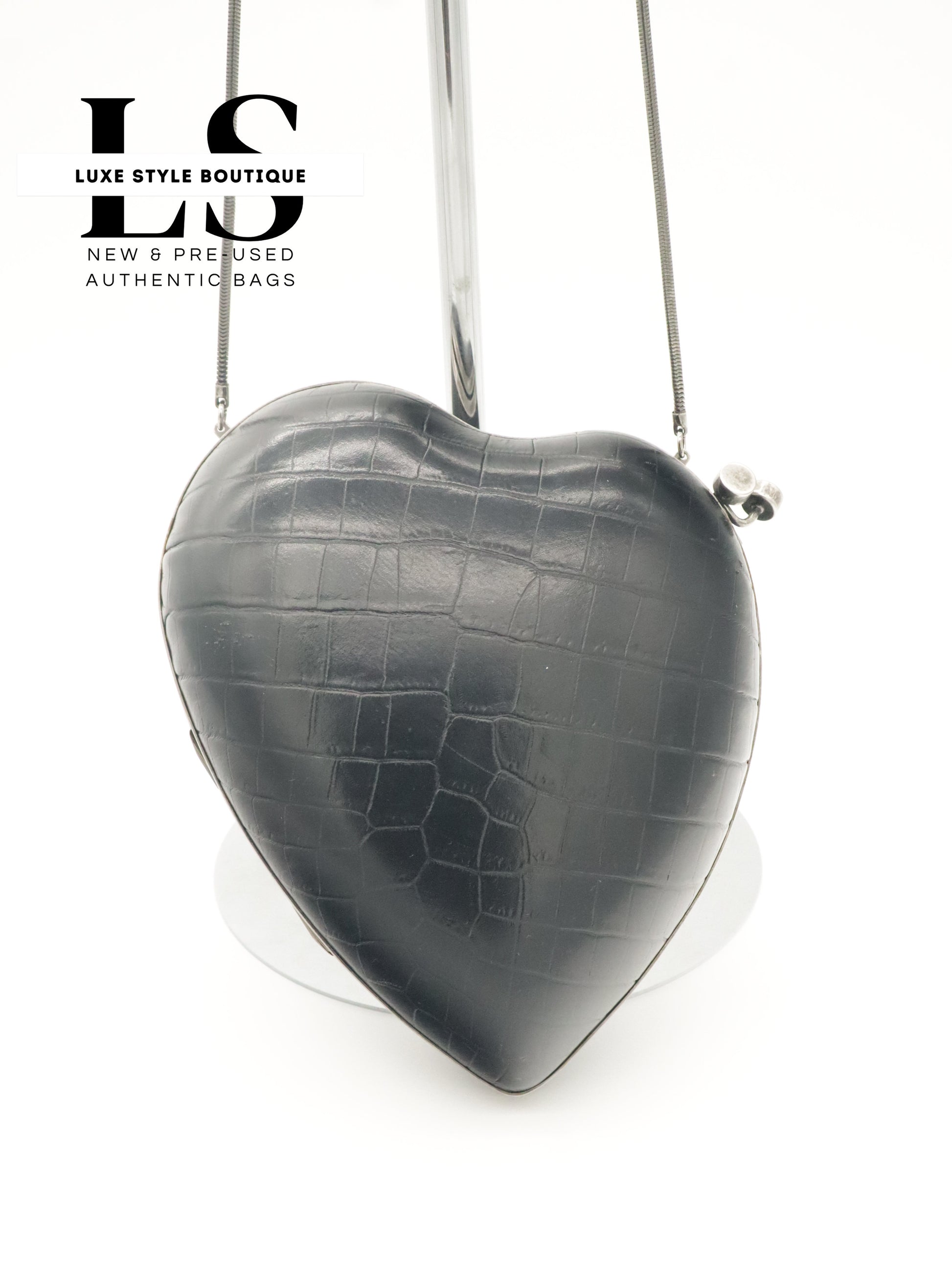 YSL Leather "Love Box" Crossbody Bag